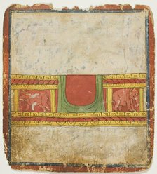 Elephant Throne, from a Set of Initiation Cards (Tsakali), 14th/15th century. Creator: Unknown.