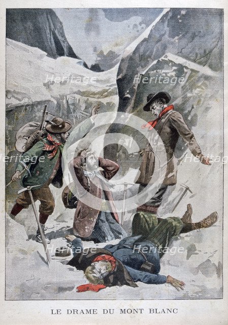 Drama on Mont Blanc, Alps, 1902. Artist: Unknown