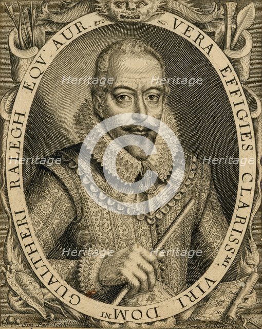 Portrait of Sir Walter Raleigh, 1596. Creator: Anonymous.