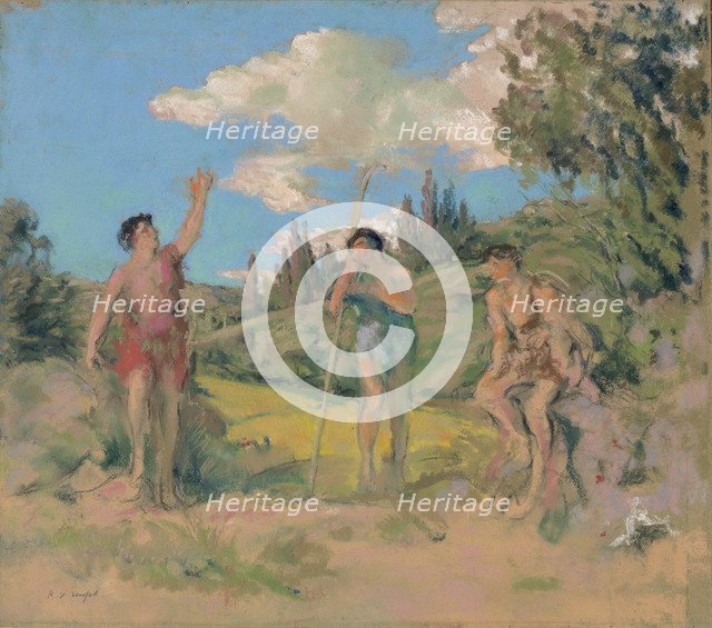 Nos patriam fugimus (Tityrus and Meliboeus), c. 1914.