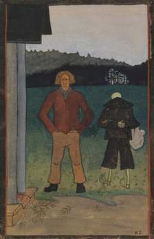 Death and the Peasant, 1895. Creator: Hugo Simberg.