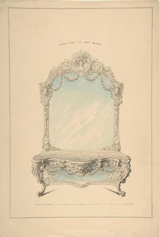 Design for Console Table, 1850-1904. Creator: Robert William Hume.