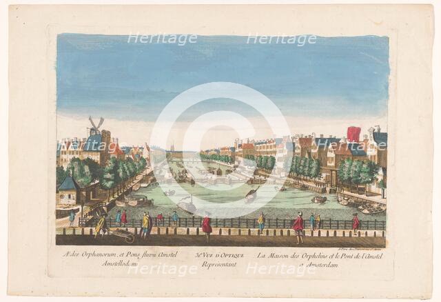 View of the Amstelsluizen and Diaconie Weeshuis in Amsterdam, 1745-1775. Creator: Anon.