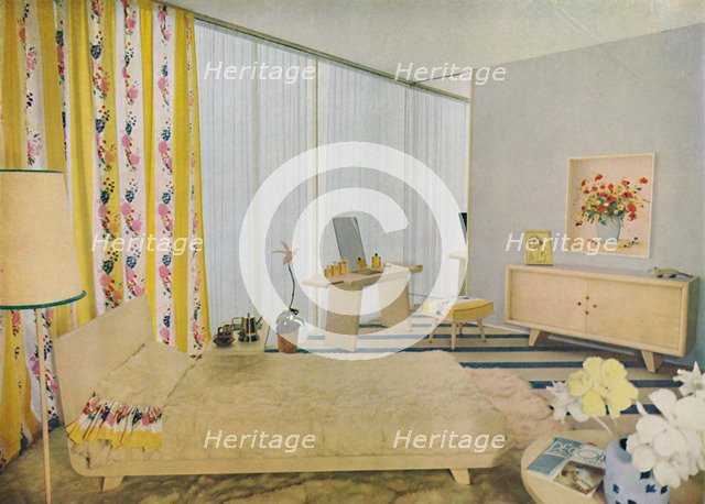 'Bedroom Designed by Suzanne Guiguichon', 1939. Creator: Unknown.