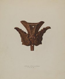 Ornamental Iron Leaf, 1938. Creator: Max Fernekes.