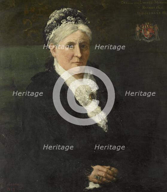 Maria Hermina Heemskerk (1827-1908). Echtgenote van Menno David Graaf van Limburg Stirum, 1887. Creator: Hendrik Willem Mesdag.