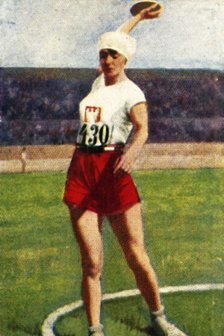 Halina Konopacka of Poland, world champion discus-thrower, 1928. Creator: Unknown.