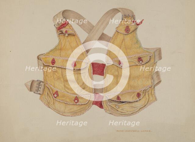 Money Vest, c. 1939. Creator: Rose Campbell-Gerke.