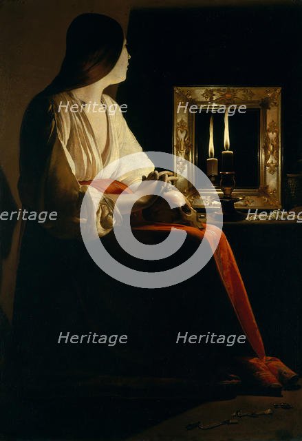 The Penitent Magdalen, ca. 1640. Creator: Georges de la Tour.