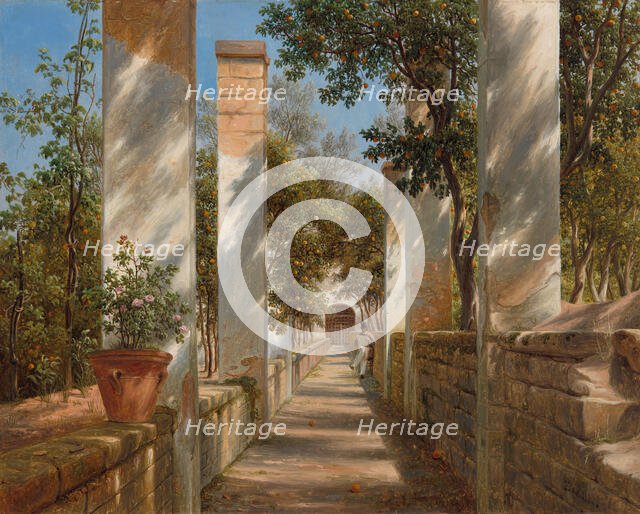 Pergola with Oranges, c. 1834. Creator: Thomas Fearnley.