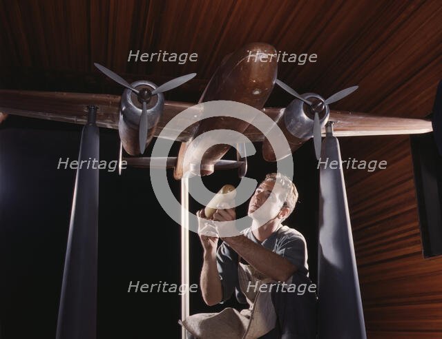 An experimental scale model of the B-25...North American Aviation, Inc., Inglewood, Calif., 1942. Creator: Alfred T Palmer.