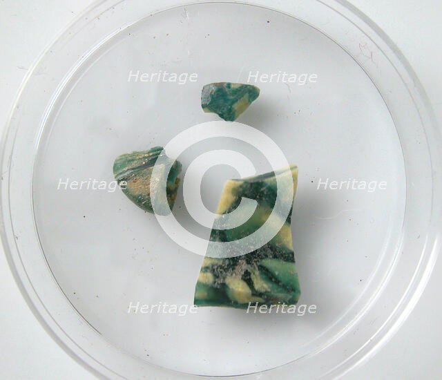 Glass Fragments, Coptic, 4th-7th century. Creator: Unknown.