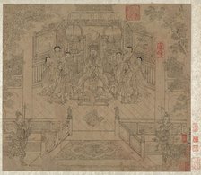 Album of Daoist and Buddhist Themes: Procession of Daoist Deities: Leaf 1, 1200s. Creator: Unknown.