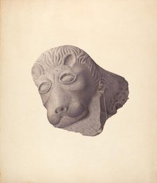 Lion's Head (one of pair), c. 1940. Creator: Edward DiGennero.