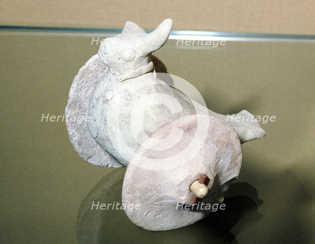 Terracotta model of a bird with the head of a bull, Indus Valley, Harappa, c2200 BC. Artist: Unknown