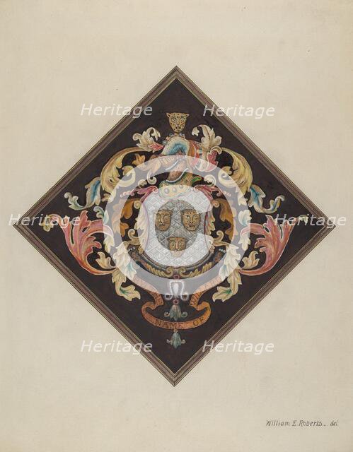 Coat of Arms, c. 1936. Creator: William Roberts.