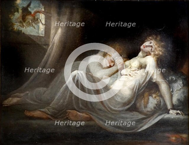 The Incubus Leaving Two Sleeping Women, 1780. Creator: Füssli (Fuseli), Johann Heinrich (1741-1825).