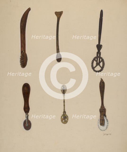 Crimping Wheel, c. 1939. Creator: John Wilkes.