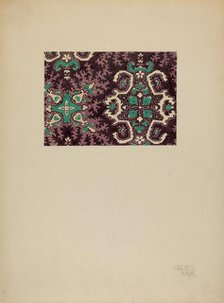 Printed Cotton, c. 1937. Creator: Julie C Brush.