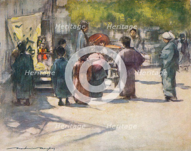 'In Front of the Stall', c1887, (1901). Artist: Mortimer L Menpes.