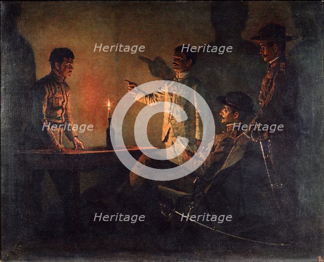 Interrogation of a Deserter, c.1901-1902. Artist: Vereshchagin, Vasili Vasilyevich (1842-1904)