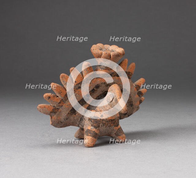 Miniature Figure in the Form of a Bird with Exaggerated Tailfeathers, c. A.D. 200. Creator: Unknown.