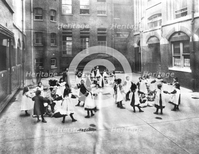 Girls at the Jewish Free School, (c1900?). Artist: Unknown
