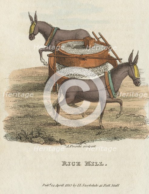 'Rice Mill', 1813. Artist: Anon
