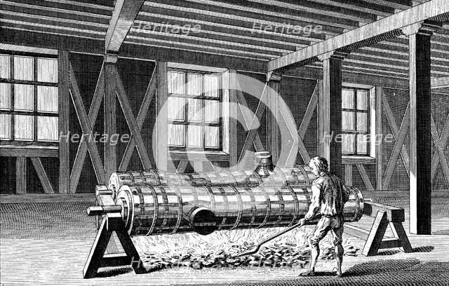Casting cannon, 1751-1780. Artist: Unknown