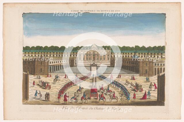 View of the front of the Château de Marly, 1700-1799. Creator: Anon.