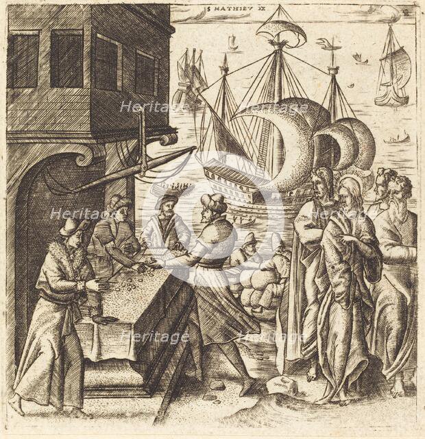 The Calling of Matthew, probably c. 1576/1580. Creator: Leonard Gaultier.