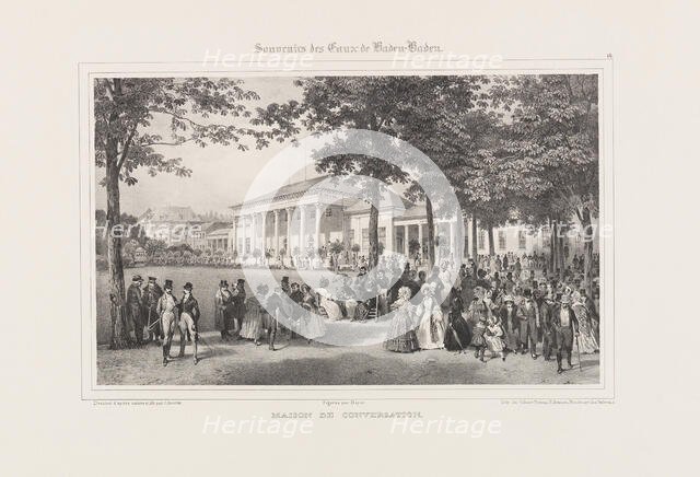 Maison de Conversation (Conversation House), Baden-Baden, c. 1840. Creator: Jacottet, Jean (1806-1880).