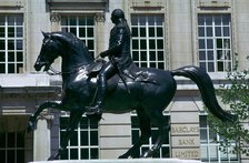 Equestrian Statue of King George III, 19th century. Artist: Matthew Cotes Wyatt