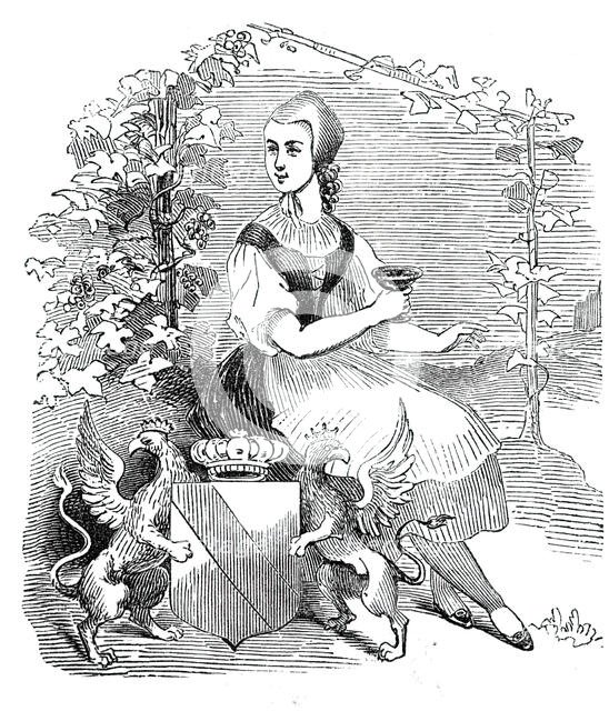 Arms of the Grand-Duchy of Baden-Baden, 1844. Creator: Unknown.