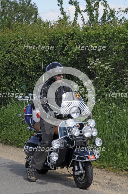 Modified Vespa scooter 2008. Artist: Unknown.