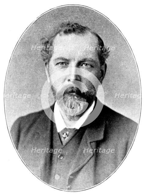 The Duke and Duchess of York at Sheffield: Mr. Charles Hadfield, Architect to the Hospital, 1895. Creator: George Meisenbach.