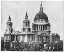 St Paul's Cathedral, London, late 19th century.Artist: John L Stoddard