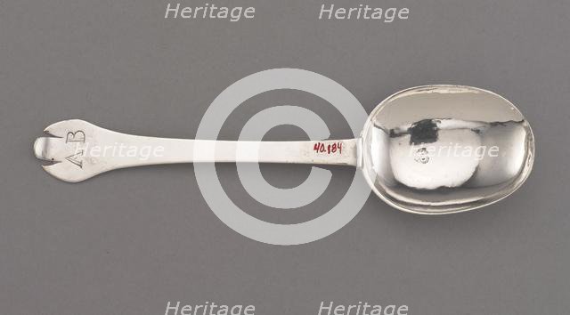 Spoon, 1685-1700. Creator: Jeremiah Dummer (American, 1645-1718).