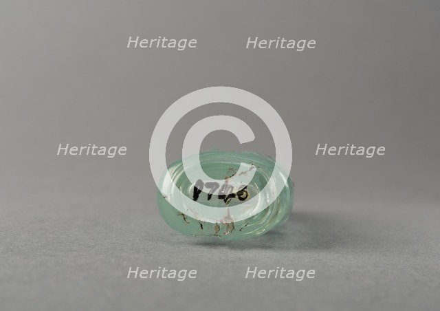 Aquamarine snuff bottle, China, Qing dynasty, 1644-1911. Creator: Unknown.