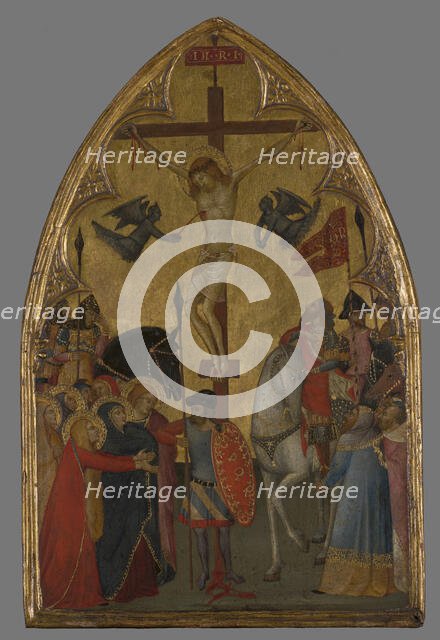 Crucifixion, between 1321-1323. Creator: Master Of The Pieta.