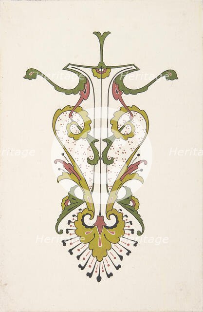 Design drawing, ca. 1883, based on earlier design. Creator: Christopher Dresser.