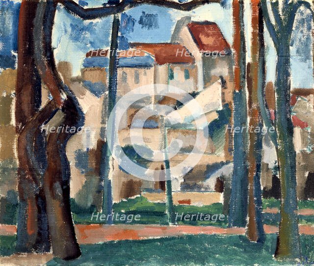 'Street of St Denis, Grenoble', 20th Century. Creator: Andre Derain.