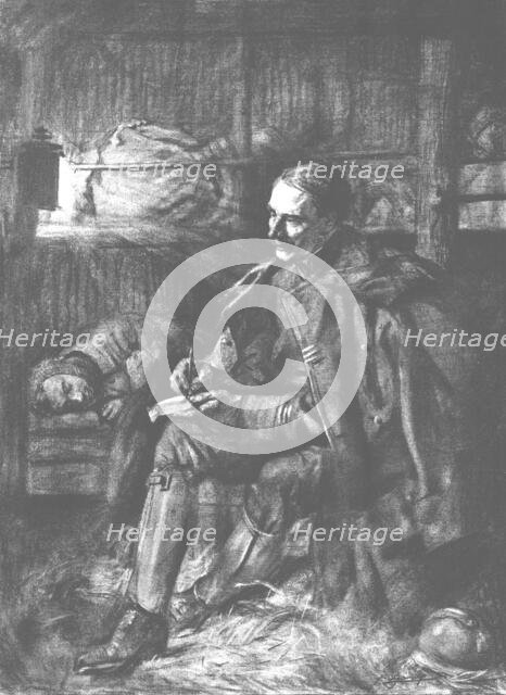 ''Les Souhaits de Bonne Annee; Le Cagna.', 1916. Creator: Unknown.