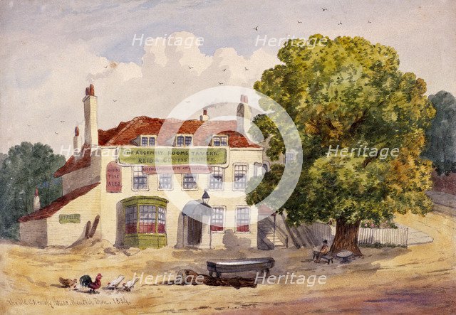 Assembly House, Kentish Town, London, 1834. Artist: Anon