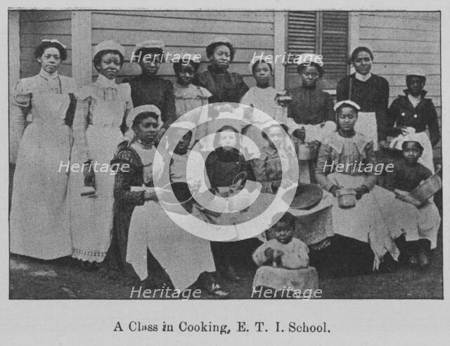 A Class in Cooking, E. T. I. School, 1903. Creator: Unknown.