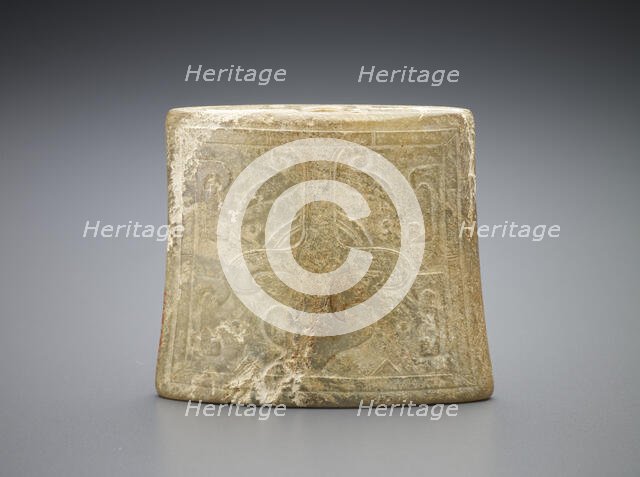 Sword fitting: scabbard ornament, Western Han dynasty, 206 BCE-9 CE. Creator: Unknown.