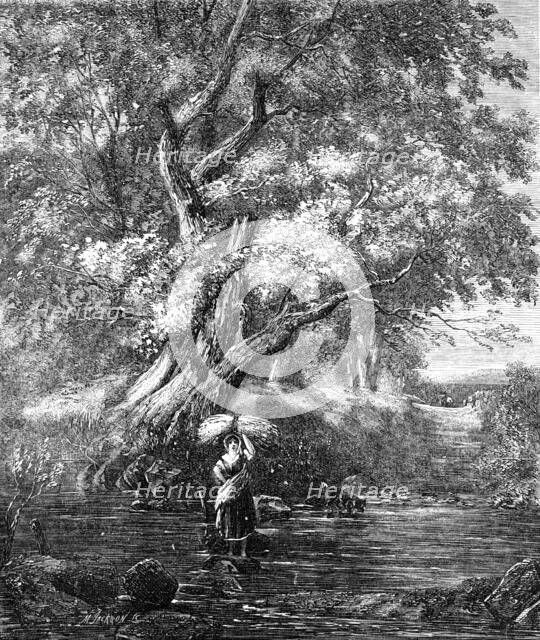 "Over the Brook" - painted by G. Chester, from the Exhibition of the Society of British Artists,1857 Creator: Mason Jackson.