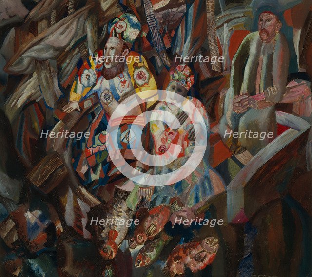 East and West, 1912-1913. Artist: Filonov, Pavel Nikolayevich (1883-1941)