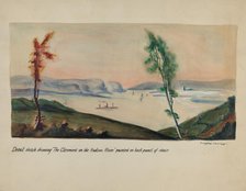 Clermont on Hudson Painting, 1935/1942. Creator: Ella Josephine Sterling.