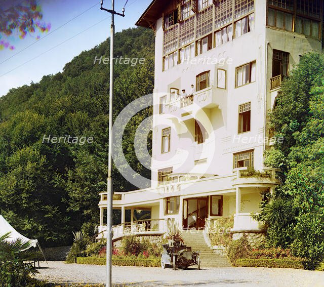 New inn, Gagra, between 1905 and 1915. Creator: Sergey Mikhaylovich Prokudin-Gorsky.